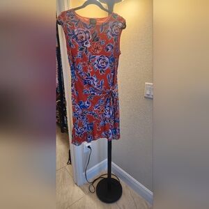 ECI of NY coral floral dress